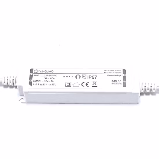 Fabricant d'alimentation 40W, pilote LED à courant/tension constant, alimentation étanche Pfc